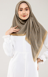 Hijab Motif Bimu Voile Square - Biscoff