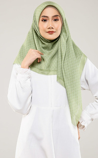 Printed Scarf  The Tapis Square - Fern