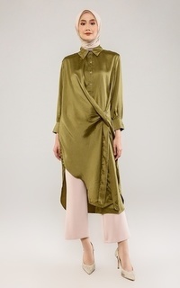 Shirt Ellie Shirt Dress - Olive