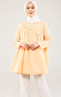 Blouse Nollie Pleated Blouse - Peach