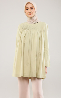 Blouse Nollie Pleated Blouse - Green