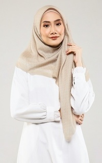 Printed Scarf The Tapis Square - Mellow Buff