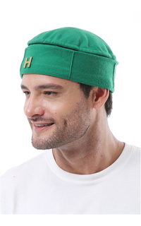 Headpiece Kai Topi Peci Polos Pria Simple Design Material Plece ORIGINAL - Green Hijau-615638