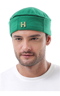 Headpiece Kai Topi Peci Polos Pria Simple Design Material Plece ORIGINAL - Green Hijau-615639