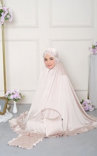 Mukena Ruffle Prayer Set Beige