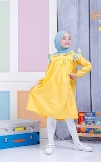 Pakaian Anak Tunic Rania - Yellow  S