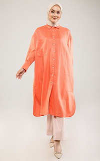 Kemeja Dara Shirt Dress - Coral