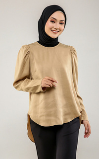 Blus Melina Blouse - Beige