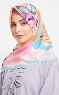 Printed Scarf Sarah Voal Scarf - Pink Tosca ZRN