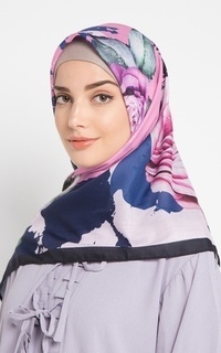 Printed Scarf Beauty Voal Scarf - Pink Grey ZRN