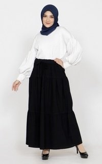 Rok Long Skirt Denim Aurora Black