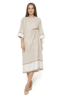 Kaftan Dress Wanita Danish Wardrobe Sashi Kaftan - Krem