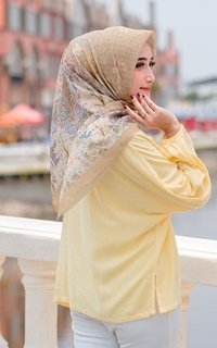 Hijab Motif Amsterdam series Marigold