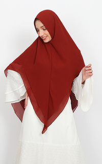 Instant Hijab Khimar Najwa - Brick - L