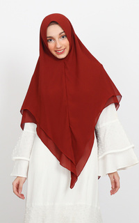 Instant Hijab Khimar Najwa - Brick - XL