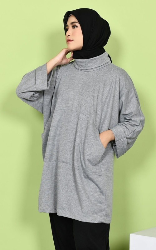 Tunik - Mybamus Fradela Tunic Sport - Misty Gray M14500 R46S2