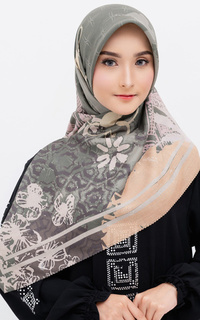 Printed Scarf Berkah Signature Square Voile Scarf Hijab Premium Wanita