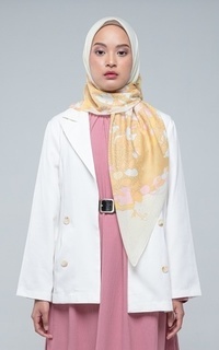 Hijab Motif Organic Garden Yellow