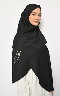 Instant Hijab Pasmina Oval Azzura Instan Lasercut