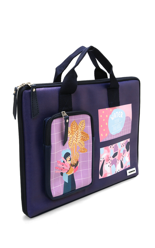 Shop Evernoon Official Tas Laptop Wanita Front Pocket Dengan Gambar Cantik  Premium Quality - Pink Bag