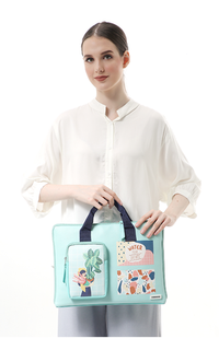 Shop Evernoon Official Tas Laptop Wanita Front Pocket Dengan Gambar Cantik  Premium Quality - Pink Bag