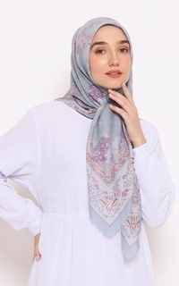 Printed Scarf ALINA SERIES_SILVER