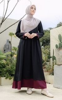 Long Dress Nisrina Dress by ZIZARA Gamis Polos Dress Formal Dress Casual