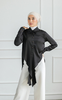 Blouse Tied Series Black Tulip