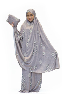 Praying Set Mukena Motif Etnik Purple