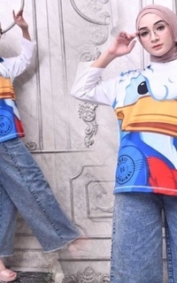 Blouse Oversize Duck Putih