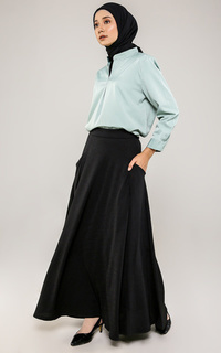 Rok Maxi Umbrella Pocket Skirt