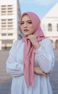 Hijab Motif Colour Series Rose