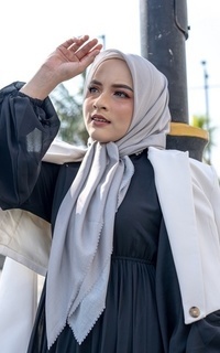 Hijab Polos Colour Series Silver