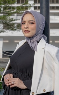 Hijab Polos Colour Series Grey