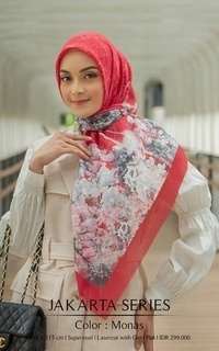 Printed Scarf Jakarta Scarf - Monas