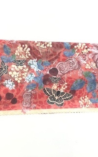 Printed Scarf Malicca Dainty Series Imperial Red