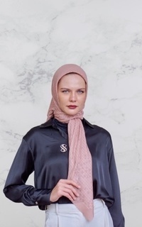 Hijab Motif The Scrumble Monogram - Almondine