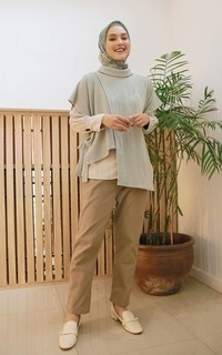 Pants Longpant Twill Della Teracotta