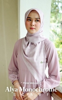 Hijab Motif Hijab Segiempat - Alya Monochrom Scarf