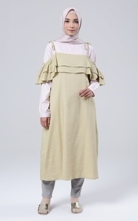 Long Dress Yulina Dress - Cream Salem ZRN