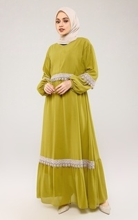 Long Dress Shaila Dress Lemon Cream