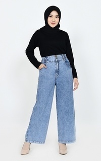 Kulot Jeans Highwaist Snow Blue