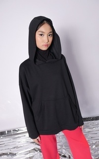 Sweater MECCANISM - NAVA SWEATSHIRT HOODIE HITAM