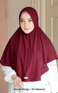 Hijab Polos Aisyah Bergo - Size M