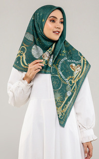 Printed Scarf Radwah X Donita Moon Scarf Green