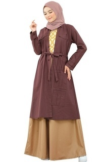 Gamis Gamis kesan 2 Pcs  Wanita Remaja Terbaru LG 827