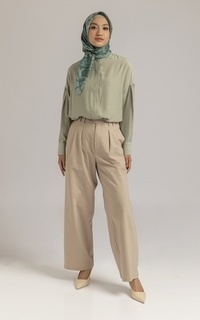 Blus Kami Kalaya Top Plain Sage