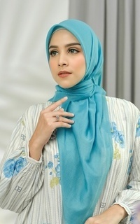 Hijab Motif Today's Scarf - Blue Atoll