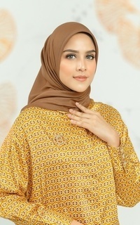 Hijab Motif Today's Scarf - Golden Brown