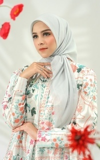 Hijab Motif Today's Scarf - White Dove